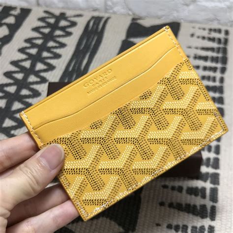 goyard cap yellow|yellow goyard wallet.